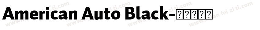 American Auto Black字体转换